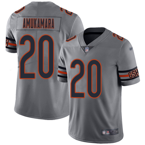 Chicago Bears Limited Silver Men Prince Amukamara Jersey NFL Football #20 Inverted Legend->youth nfl jersey->Youth Jersey